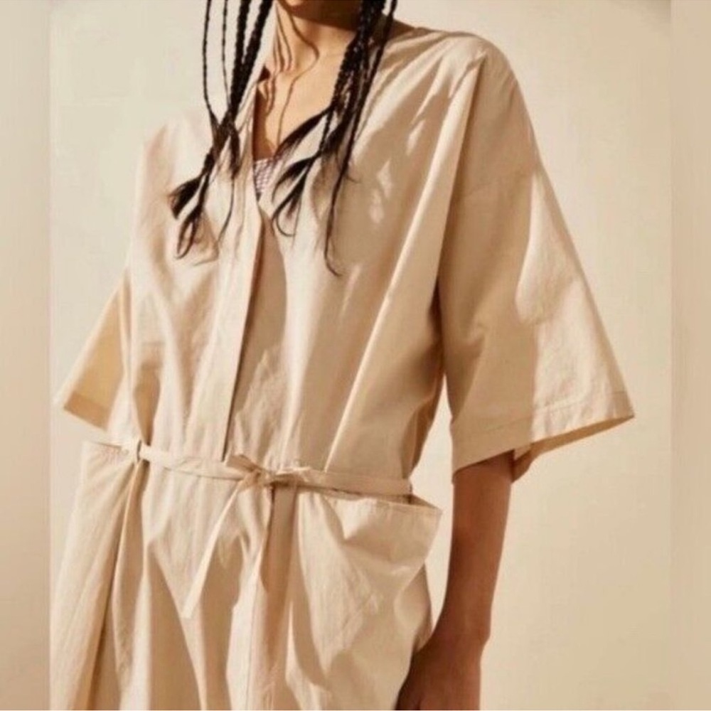 Free People Beige Relaxed Fit Jumpsuit - Picture 3 of 11